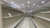Estanterías vacías en un supermercado de Miami, el viernes 13 de marzo de 2020.