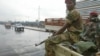 FILE - Members of the Ethiopian army on the streets of Addis Ababa.