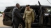 U.S. Secretary of Defense Lloyd Austin greets Pakistan’s Chief of Army Staff, Gen. Qamar Javed Bajwa, at the Pentagon, outside Washington, in a photo published Oct. 5, 2022, on Austin's Twitter feed.