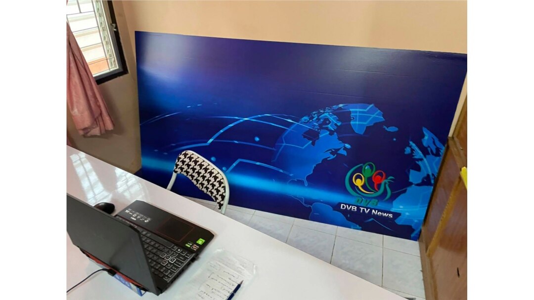 This photo released by the San Sai District Administrative Office in Thailand, shows a room where journalists working for Democratic Voice of Burma were arrested, May 9, 2021