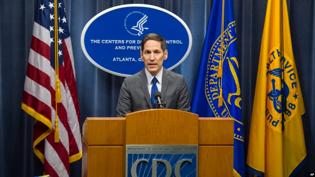 Centers for Disease Control and Prevention Director Dr. Tom Frieden speaks at a news conference in Atlanta, Oct. 12, 2014.
