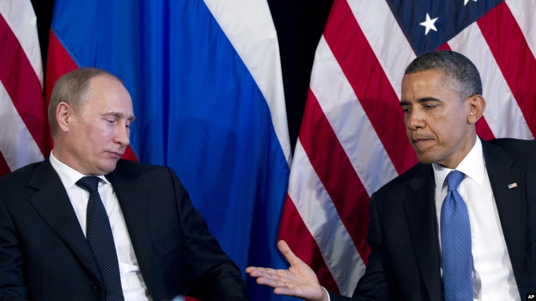 Rossiya va AQSh prezidentilari - Vladimir Putin va Barak Obama