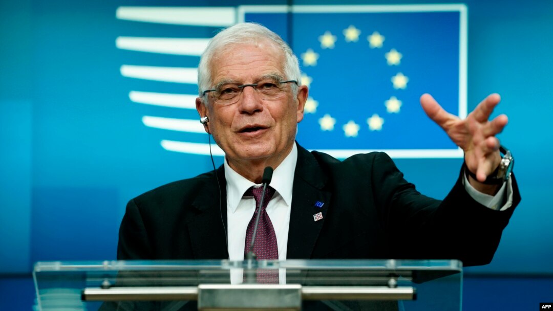 EU နိုင်ငံခြားရေးရာ အကြီးအကဲ Josep Borrell. (ဇန်နဝါရီ ၁၀၊ ၂၀၂၀)
