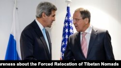 Державний секретар США Джон Керрі та міністр закордонних справ Росії Сергій Лавров, 4 грудня 2014 р.