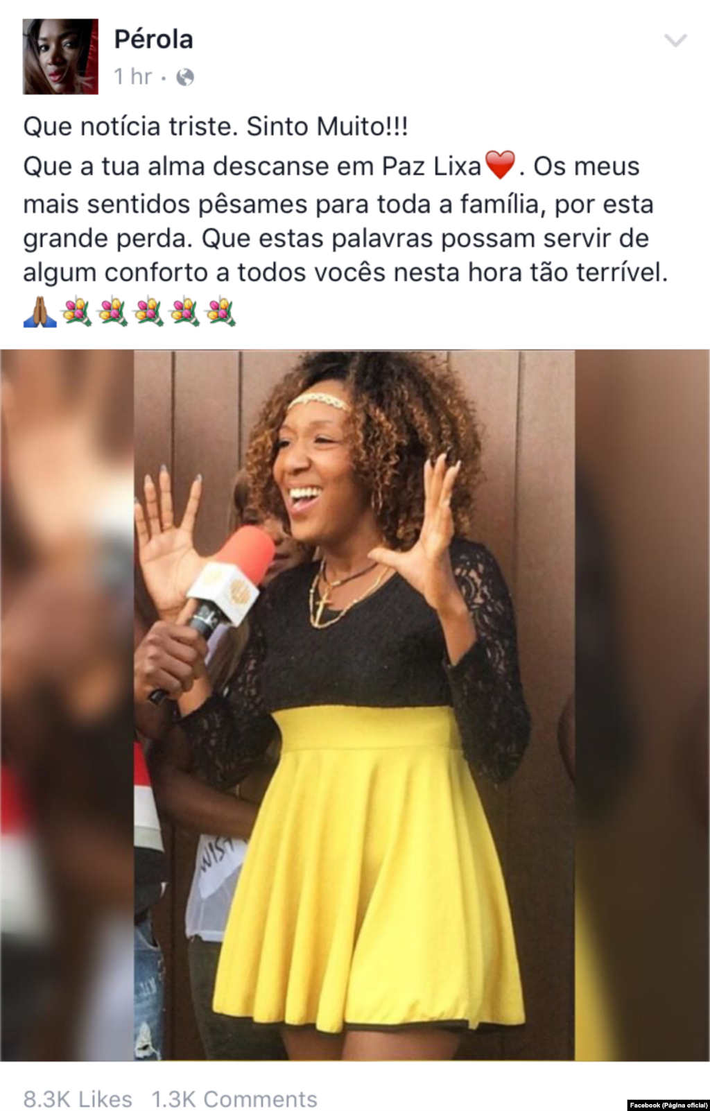 Cantores reagem à morte da kudurista Própria Lixa