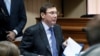 FILE - Ukraine's Prosecutor General Yuriy Lutsenko attends the trial of former riot police officers, suspected of killing protesters during the Maidan street revolt of 2013/2014, at a court in Kyiv, Nov. 28, 2016. Lutsenko said recently that investigators