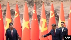 Ông Tô Lâm hội kiến ông Tâp Cận Bình tại Bắc Kinh ngày 19 tháng Tám, 2024. Ông Tô Lâm sẽ đến Mỹ trong vài ngày tới.