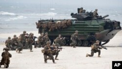 Морська піхота США на навчаннях Baltops 2018 у Литві.