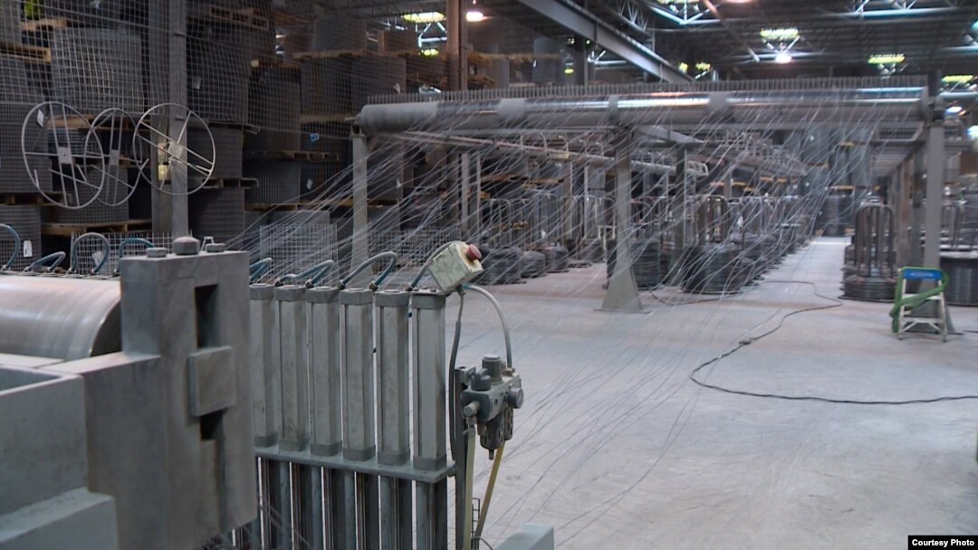 Riverdale can make thousands of different kinds of mesh out of steel and other materials. It draws steel rods through ever smaller openings until it gets wire of just the right thickness.