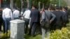 Around 100 Iranian civil servants from an agricultural fund providing insurance to farmers stage a protest outside Iran's parliament in Tehran on May 8, 2018, to complain about nonpayment of salaries. (ILNA)