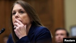 Директорка секретної служби США Кімберлі Чітл під час слухань у Конгресі США