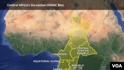 FILE - The CEMAC bloc.