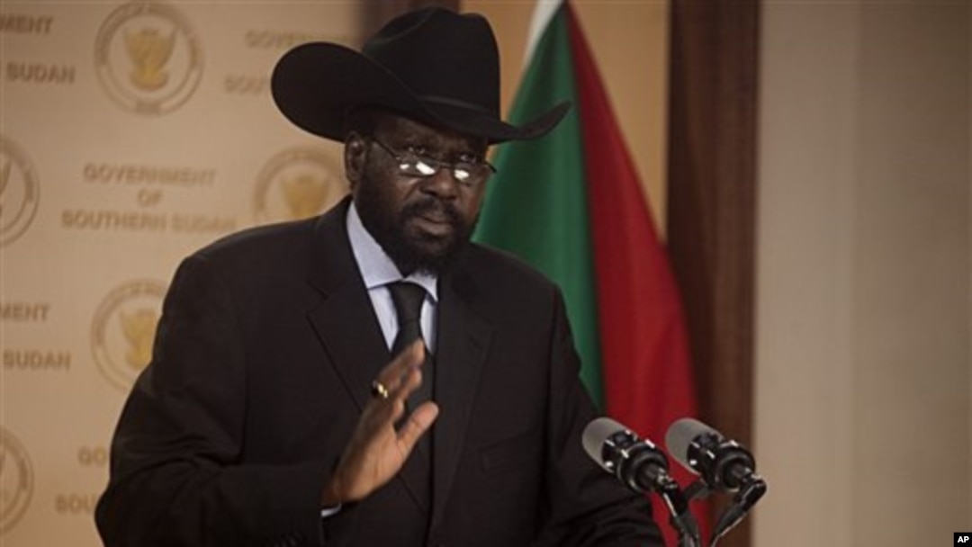 Salva Kiir Mayardit, the President of the government of southern Sudan, Feb 8, 2011 (file photo)