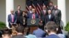 U.S. President Donald Trump holds a press conference on the economy, in the Rose Garden of the White House in Washington, June 5, 2020.