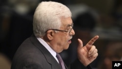 Tổng thống Palestine Mahmoud Abbas phát biểu trước cử tọa Đại hội đồng Liên hiệp quốc