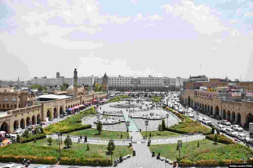 A view of Irbil from the castle.