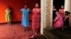 FILE - Pregnant teenagers stand at the entrance of a maternity home in Jinotega city, north of Managua, Nicaragua, October 2013.
