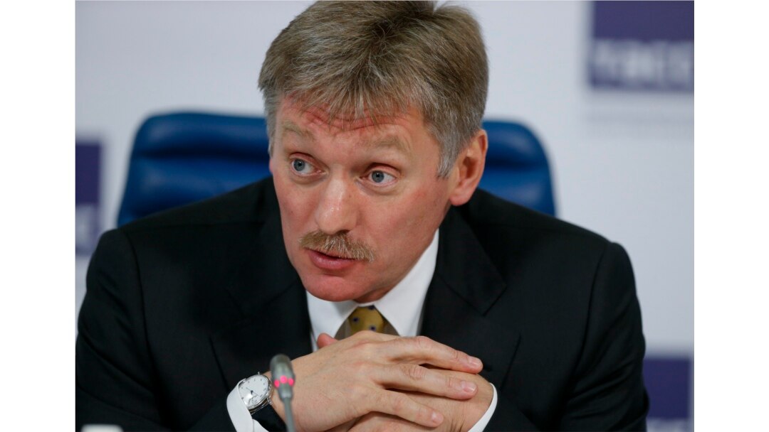 FILE - Russian President Vladimir Putin's press secretary Dmitry Peskova in Moscow, March 31, 2015.