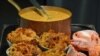 Lobster bread pudding probably wasn’t served at the first Thanksgiving, but it’s on the Mitsitam Café's holiday take-home menu.