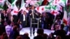 Democratic Party leader Matteo Renzi speaks during the final rally ahead of March 4 elections, in Florence, Italy, March 2, 2018. 