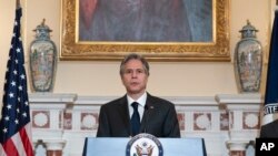 Ngoại trưởng Hoa Kỳ Antony Blinken phát biểu công bố phúc trình tự do tôn giáo năm 2021, ngày 2/6/2022.