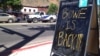 A sign celebrating the release from captivity of Sgt. Bowe Bergdahl stands on a street in the soldier's hometown of Hailey, Idaho, June 4, 2014. 