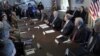 U.S. Vice President Joe Biden, center, meets with sportsmen, wildlife groups, and members of the cabinet, Jan. 10, 2013.