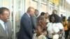 Returning refugees are welcomed by Cameroon authorities at Yaounde-Nsimalen International airport, Dec. 31, 2019. (M. Edwin Kindzeka/VOA)