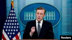 "Я попереджав, що Китай може надавати зброю безпосередньо для допомоги Росії. Ми не бачили цього у 2022 році, у 2023 році, ми не бачимо цього сьогодні", - сказав радник президента Байдена з нацбезпеки Джейк Салліван. Фото: Reuters/Elizabeth Frantz