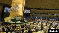 "Es simplemente inconcebible que violadores masivos de derechos humanos" como el gobierno en disputa de Maduro "puedan jugar un papel" en el consejo, dijo la embajadora de EE.UU. ante la ONU, Kelly Craft. Foto de archivo ONU/Loey Felipe.