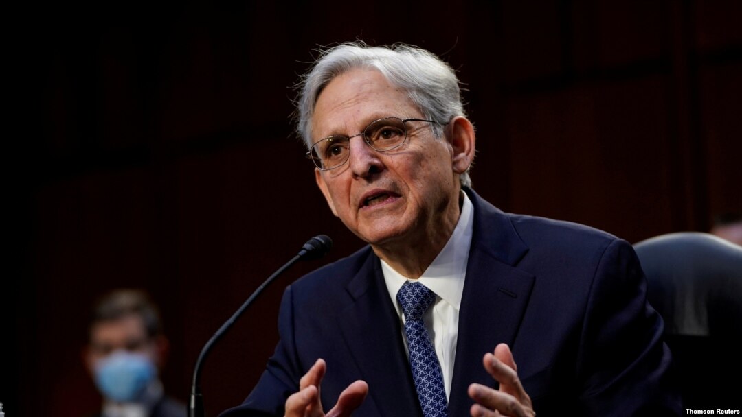 El candidato a fiscal general de Estados Unidos, Merrick Garland, testifica durante su audiencia de confirmación ante el Comité Judicial del Senado, en Washington DC, el 22 de febrero de 2021.