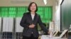 Taiwanese President and presidential election candidate Tsai Ing-wen casts her ballot at a polling station in New Taipei City, Taiwan, Jan. 11, 2020.