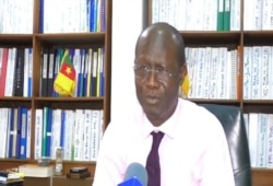 Thomas Babissakana, a Cameroon economist and financial expert, is pictured in Yaounde, Dec. 26, 2019. (Moki Edwin Kindzeka/VOA)