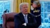 FILE - President Donald Trump speaks during an interview with Reuters at the White House in Washington, Jan. 17, 2018. 