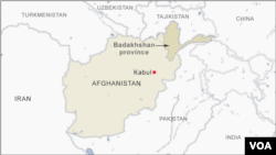 FILE - Map of Badakhshan province in Afghanistan. Taliban authorities in Afghanistan said Tuesday that a car bomb blast killed at least two people in the Badakhshan border province.