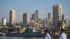 An United Nations Maritime Task Force ship docks near the site of the Aug. 4 explosion that killed more than 170 people and caused widespread destruction, in Beirut, Lebanon, Aug. 13, 2020. 