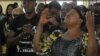 Nigerians and Cameroonians pray for peace in Cameroon, at Saint Joseph's Anglophone Parish in Cameroon's capital, Yaounde, Sept. 6, 2019. (M.Kindzeka/VOA)