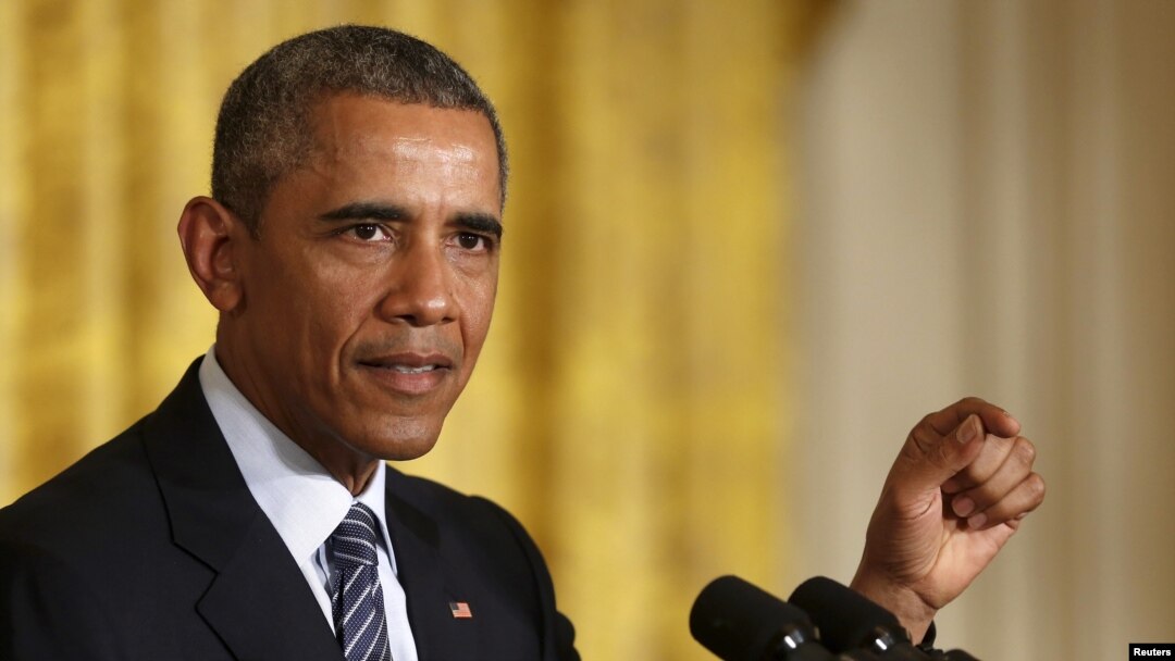 FILE - U.S. President Barack Obama delivers remarks at the White House in Washington, Aug. 3, 2015. 