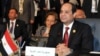 Egyptian President Abdel-Fattah el-Sissi attends the Arab League summit in the Red Sea resort of Sharm El-Sheikh, March 28, 2015. 