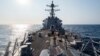 美国伯克级驱逐舰“麦克坎贝尔”号(USS McCampbell) 2020年5月13日行经台湾海峡(图片来源：美国太平洋舰队脸书)