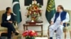 U.S. National Security Advisor Susan Rice calls on Pakistan Prime Minister Muhammad Nawaz Sharif at the PM House, Islamabad, Aug. 30, 2015.